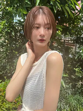 ショート 菅原リキヤ くびれレイヤーヘアのヘアスタイル