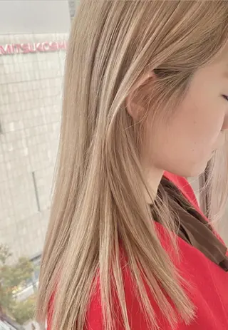 カラー セミロング 銀座店長🌟 片山雄太のヘアスタイル