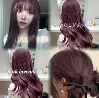 ロング 韓国ガーリー🤍ハイ トーン🤍Ayanaのヘアスタイル