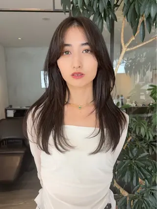 セミロング 本田 聖のヘアスタイル