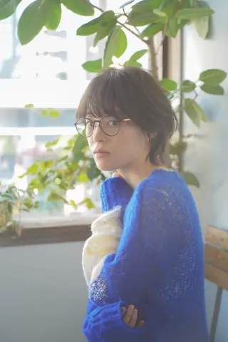 ショート パーマ 中野渡 真利那のヘアスタイル