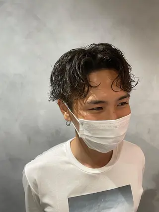 パーマ メンズ メンズ特化⚜️ 藤原あずさのヘアスタイル