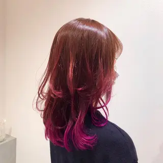 セミロング カラー RUBEUS【ルベウス】所属・✨艶々カラー🎨 杉本賢人のヘアスタイル