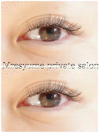 マツエク・マツパ Mresyume MAYUのマツエク・マツパデザイン