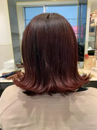 ミディアム カラー 小田切 栄司のヘアスタイル