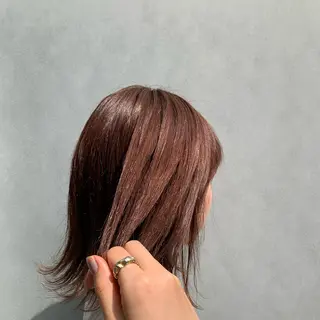 ミディアム カラー hair & fashion shiomi H 【ヘアー アンド ファッション シオミエイチ】所属・堀尾 愛莉のヘアスタイル