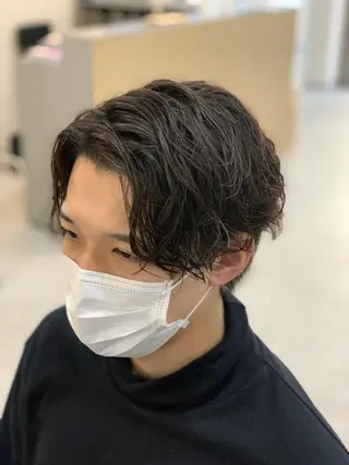 ショート パーマ メンズ カラー クセを最大限に活かす メンズパーマ奈良大祐のヘアスタイル