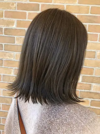 ミディアム カラー パーマ ヘアアレンジ ❣️倉敷❣️美髪 カラー能登一成のヘアスタイル