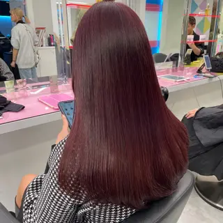 ロング カラー ヘアアレンジ 中韓🇰🇷暖色🖤 レイヤー🌙らいるのヘアスタイル