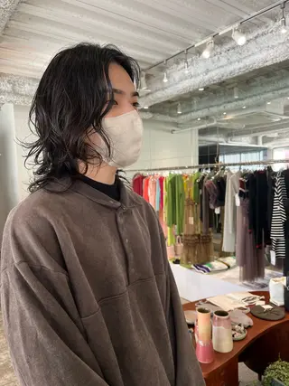 パーマ メンズ ANY/メンズ特化/ シバヤ ユウキのヘアスタイル