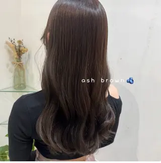 ロング カラー 透明感カラー🧁🩰 🫧仲松良菜🎀のヘアスタイル