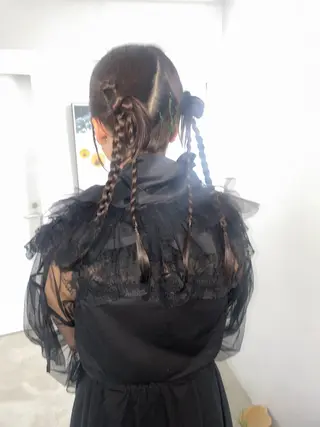 ロング 中山 由依子のヘアスタイル