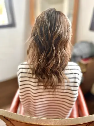 セミロング カラー Style Tのヘアスタイル