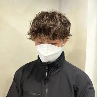 ショート パーマ メンズ Aust hair Stella新宿所属・Yuki☺︎パーマ レイヤーカットウルフのヘアスタイル
