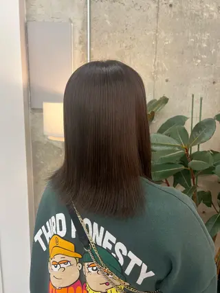 ミディアム noe所属・AYAKA/名古屋/ 栄/ボブ/透明カラーのヘアスタイル