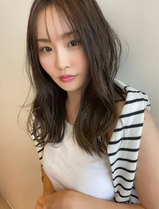 セミロング カラー One By The Ect所属・ショート/脱白髪染め ☆宇﨑悠実のヘアスタイル