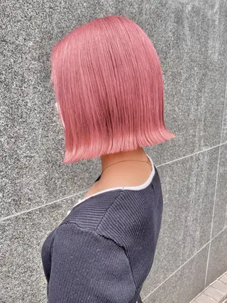 ショート カラー ハイトーンカラー🍑 心斎橋のヘアスタイル