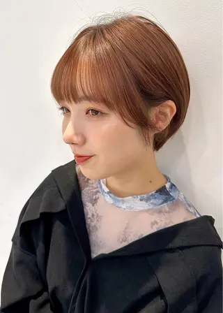 ショート カラー 大人可愛いヘア 大田のヘアスタイル