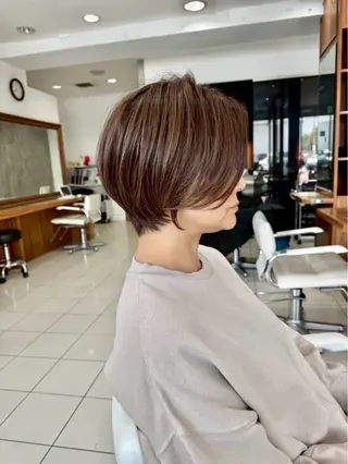 ショート カラー ✨垢抜け×時短✨🫧 うる艶🫧　新井公輔のヘアスタイル