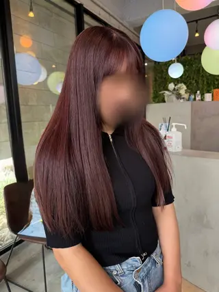 ロング 佐藤 百奈美のヘアスタイル