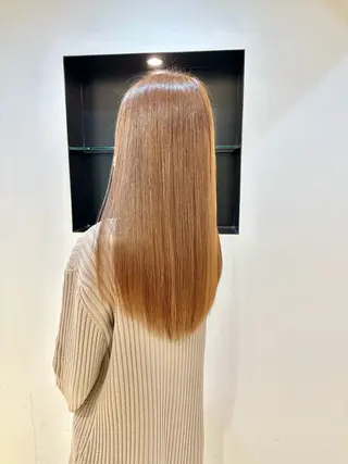 ロング カラー TAYA大阪上本町所属・十場【髪質改善】 【ダブルカラー】のヘアスタイル