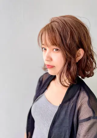 ミディアム ase.糸島店所属・ase.糸島店 MAIのヘアスタイル