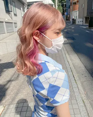 セミロング カラー Chérie所属・Chérie 渋谷/カラーサロンのヘアスタイル