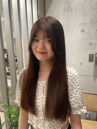 ロング カラー FILMS横浜所属・Watanabe Maiのヘアスタイル