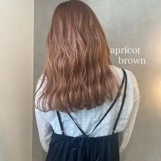 ロング カラー ヘアアレンジ あおい 🍒暖色カラーのヘアスタイル