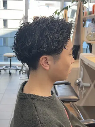 ショート メンズ パーマ メンズパーマ/ メンズカット/タクヤのヘアスタイル