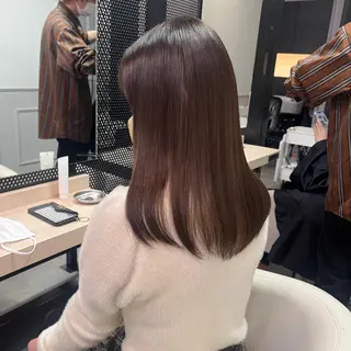ミディアム カラー ボブ& 髪質改善FUMIYAのヘアスタイル