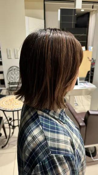 ミディアム KOKI/ボブ/顔ま わりレイヤー/新宿のヘアスタイル