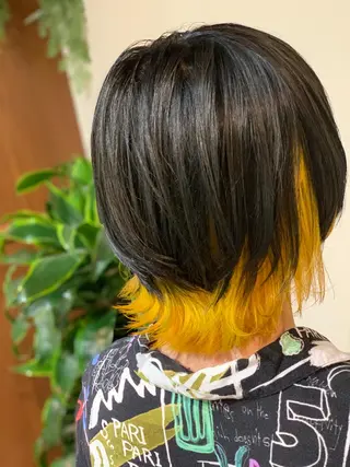 ミディアム フォーバイグランデ カラーのヘアスタイル
