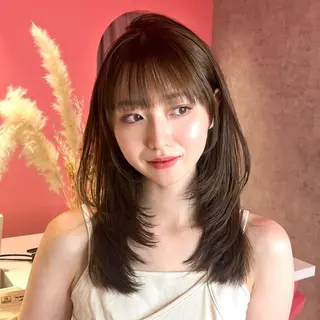 セミロング 原宿/似合わせ/髪質 改善/レイヤー/優希のヘアスタイル