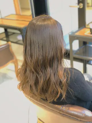 セミロング カラー 💎エクステ専門店 BIZE梅田🇰🇷のヘアスタイル