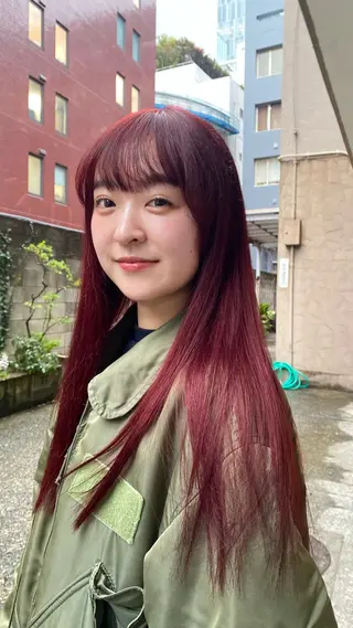 ロング カラー ヘアアレンジ marino マリノのヘアスタイル