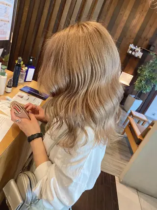 ミディアム カラー 具志 正太のヘアスタイル