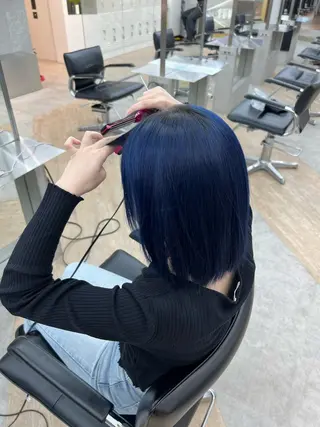 ミディアム カラー 🌀toa/波巻き✨ /メンズパーマ／栄のヘアスタイル