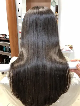 ロング パーマ 縮毛矯正/髪質改善 /韓国風　山川春輝のヘアスタイル