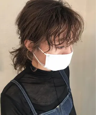 セミロング パーマ enne /YUI🥣のヘアスタイル