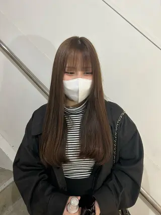 ロング カラー 福村 彩夏のヘアスタイル