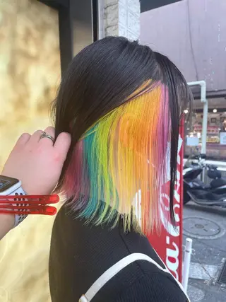 ショート IwAsh中山所属・✂︎中山ブリーチ・ パーマ✂︎露木智也のヘアスタイル