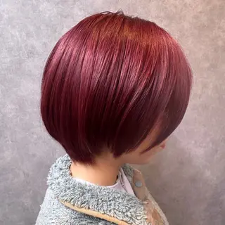 ショート FÜRSTIN所属・西村髪質改善 ブリーチ縮毛矯正のヘアスタイル