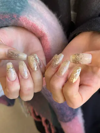 ネイル Ray. ちゅるん系ニュアンスのネイルデザイン