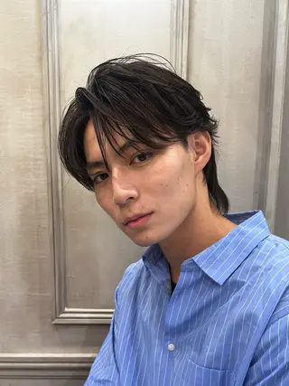 ショート パーマ 池袋センターパート No.1 裕大のヘアスタイル