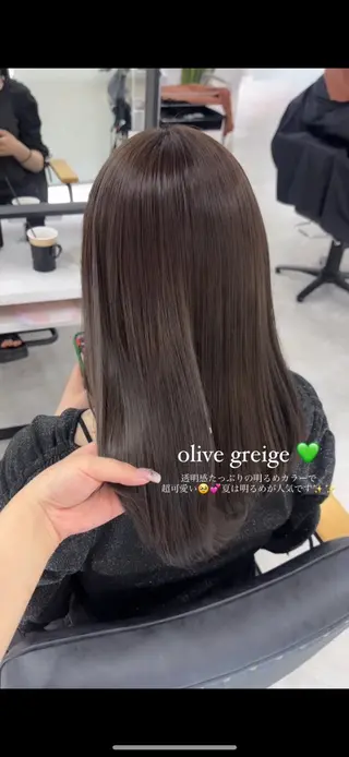 ロング カラー francesca.所属・ひなた/韓国ヘア / モテカラー💕のヘアスタイル