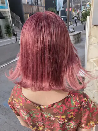 ショート カラー ヘアアレンジ メンズ キッズ 💟Chloe原宿店 🩶ハイトーンのヘアスタイル