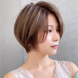 ショート カラー パーマ ✂️ショート・ボブ Lond　Bloomのヘアスタイル