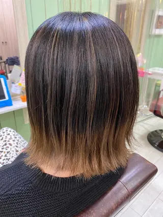 ミディアム カラー 🩶西 雪乃/透明感 くすみカラー🫧のヘアスタイル