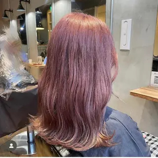 ミディアム カラー ヘアアレンジ La fith hair cheval　熊本店所属・透明感カラー🧸🫧 WAKOのヘアスタイル
